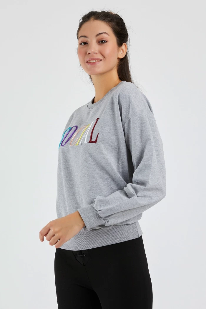 Bluza Dama 9099-2 Gri deschis Adrom