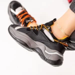 Pantofi Sport Dama SZ261 Negru-Portocaliu Mei