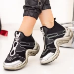 Pantofi Sport Dama SZ270 Negru-Argintiu Mei