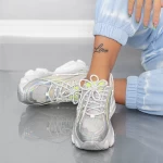 Pantofi Sport Dama SZ306 Argintiu Mei