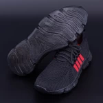 Pantofi Sport Barbati 002 Negru-Rosu Calsido