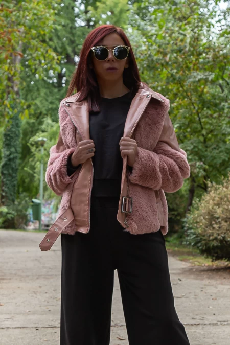 Geaca Dama 2087 Roz Fashion