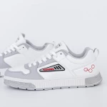 Pantofi Sport Barbati 226 Alb-Gri Fashion