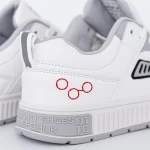 Pantofi Sport Barbati 226 Alb-Gri Fashion