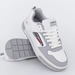 Pantofi Sport Barbati 226 Alb-Gri Fashion