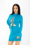 Rochie Dama 22306 Albastru Fashion
