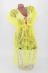 Rochie de Plaja 208 Galben Meina