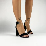 Sandale Dama cu Toc gros XKK532 Negru Mei