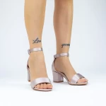 Sandale Dama cu Toc gros 2XKK572 Gri » meishop.life