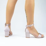 Sandale Dama cu Toc gros 2XKK572 Gri » meishop.life