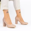 Pantofi cu Toc gros 2YXD27 Champagne Mei