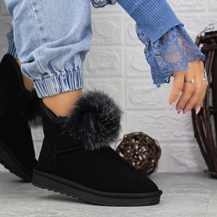 Ghete UG Dama 2N3 Negru-Gri » meishop.life