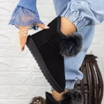 Ghete UG Dama 2N3 Negru-Gri » meishop.life