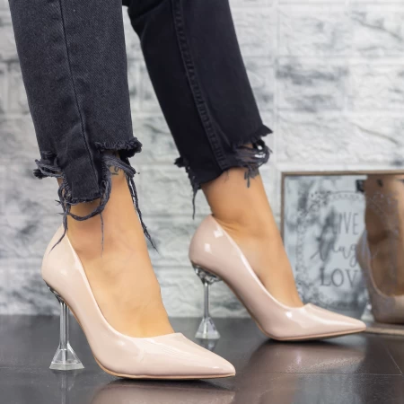 Pantofi cu Toc subtire 2SY16 Piersica » meishop.life