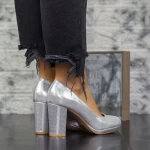 Pantofi cu Toc gros 2YXD33 Argintiu » meishop.life