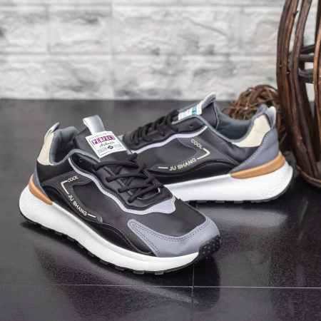 Pantofi Sport Barbati 6815 Negru » meishop.life