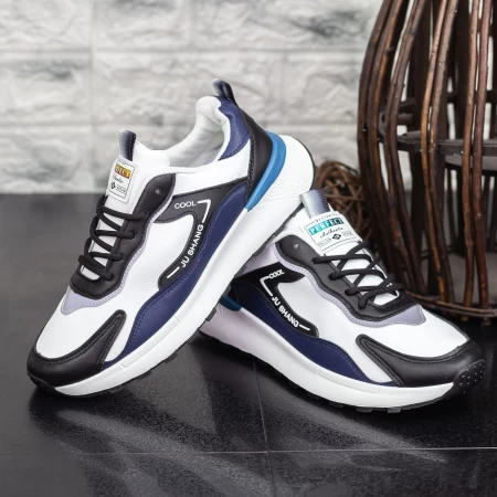 Pantofi Sport Barbati 6815 Alb » meishop.life
