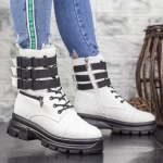Ghete Dama 2MX367 Alb-Negru » meishop.life