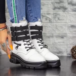 Ghete Dama 2MX367 Alb-Negru » meishop.life