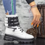 Ghete Dama 2MX367 Alb-Negru » meishop.life