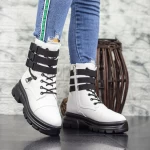 Ghete Dama 2MX367 Alb-Negru » meishop.life