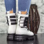 Ghete Dama 2MX367 Alb-Negru » meishop.life