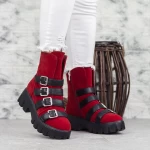 Ghete Dama 2MX381A Rosu-Negru » meishop.life