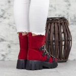 Ghete Dama 2MX381A Rosu-Negru » meishop.life