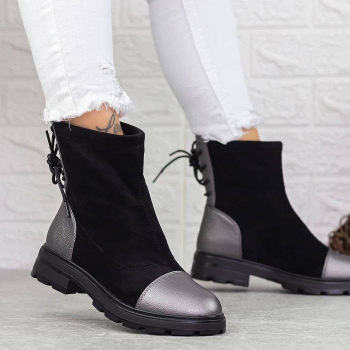 Ghete Dama 2MX515 Negru-Guncolor » meishop.life