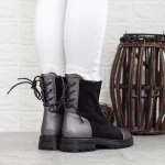 Ghete Dama 2MX515 Negru-Guncolor » meishop.life