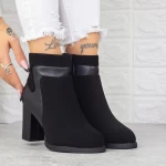 Botine Dama cu Toc gros 2MX378 Negru » meishop.life