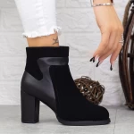Botine Dama cu Toc gros 2MX378 Negru » meishop.life