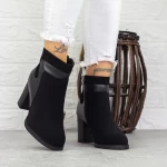 Botine Dama cu Toc gros 2MX378 Negru » meishop.life