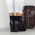 Botine Dama cu Toc gros 2MX378 Negru » meishop.life