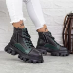 Ghete Dama 1778 Negru-Verde » meishop.life