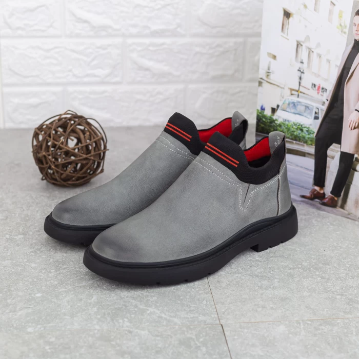 Ghete Barbati W1010-1 Gri » meishop.life