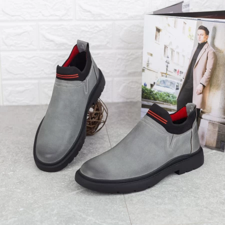 Ghete Barbati W1010-1 Gri » meishop.life