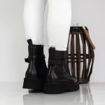 Ghete Dama cu Platforma Y155 Negru » meishop.life