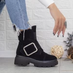 Ghete Dama cu Platforma 2MX383A Negru » meishop.life
