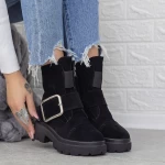 Ghete Dama cu Platforma 2MX383A Negru » meishop.life