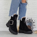 Ghete Dama cu Platforma 2MX383A Negru » meishop.life