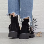 Ghete Dama cu Platforma 2MX383A Negru » meishop.life