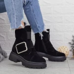 Ghete Dama cu Platforma 2MX383A Negru » meishop.life