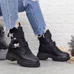 Ghete Dama cu Platforma 2MX511 Negru » meishop.life