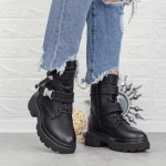 Ghete Dama cu Platforma 2MX511 Negru » meishop.life