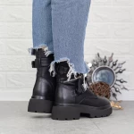 Ghete Dama cu Platforma 2MX511 Negru » meishop.life