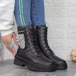 Ghete Dama cu Platforma 2XJ80 Negru » meishop.life