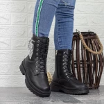 Ghete Dama cu Platforma 2XJ80 Negru » meishop.life
