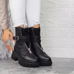 Ghete Dama cu Platforma 2MX513 Negru » meishop.life
