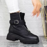 Ghete Dama cu Platforma 2MX513 Negru » meishop.life